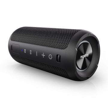Niceboy Orion - Belaidis LED garsiakalbis su mikrofonu 24W/2200 mAh IPX7 juodas