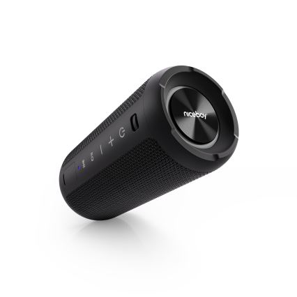 Niceboy Orion - LED Belaidis garsiakalbis su mikrofonu 24W/2200 mAh IPX7 juoda