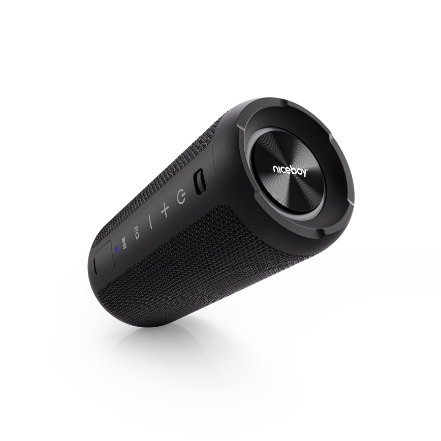 Niceboy Orion - LED Belaidis garsiakalbis su mikrofonu 24W/2200 mAh IPX7 juoda