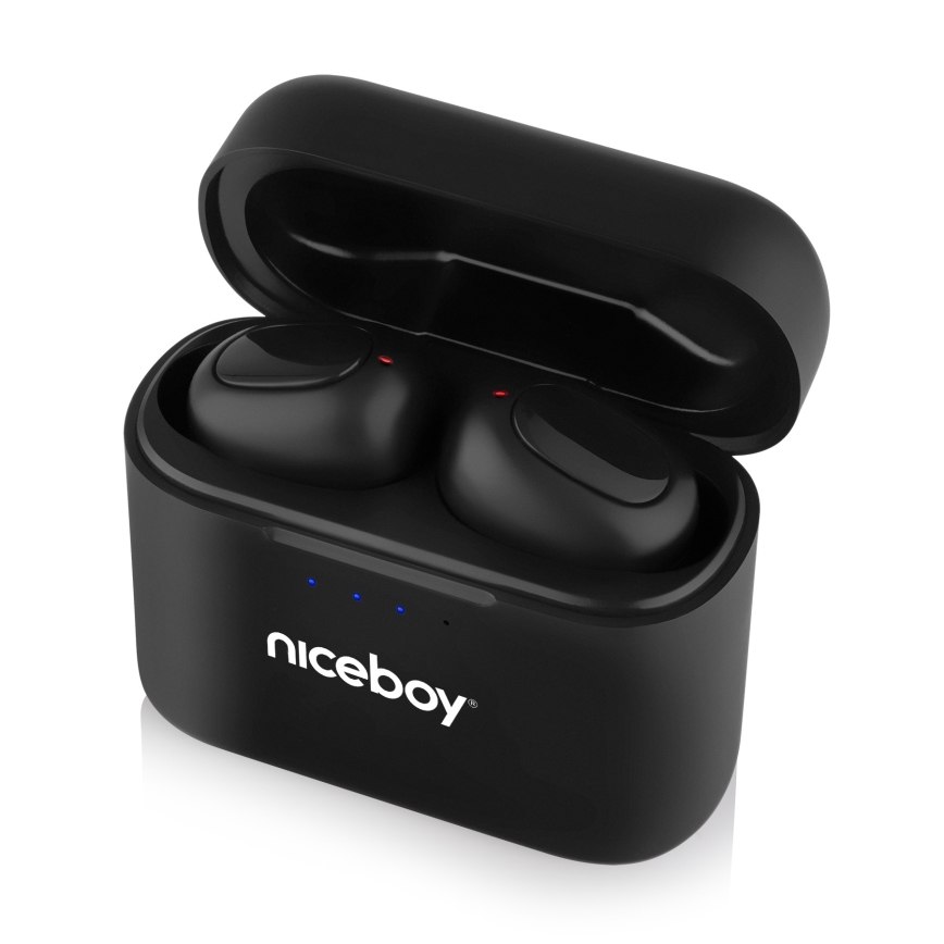 Niceboy Podsie 4 - Belaidės ausinės IP54 juoda