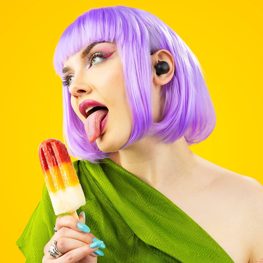 Niceboy Podsie 4 POP - Belaidės ausinės 400 mAh + 2x 40 mAh IPX4 juoda