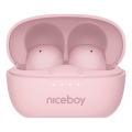 Niceboy Podsie 4 POP - Belaidės ausinės 400 mAh + 2x 40 mAh IPX4 rožinės
