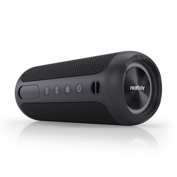 Niceboy Polaris - LED Belaidis garsiakalbis su mikrofonu 30W/4000 mAh IPX7 juoda