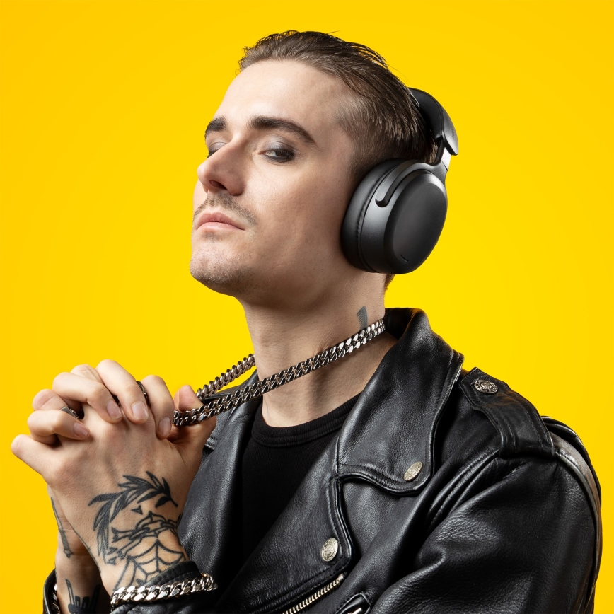 Niceboy Sora - Belaidės ausinės su mikrofonu 250 mAh IPX4 juoda