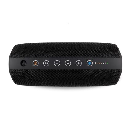 Niceboy Titan 4 - LED Belaidis garsiakalbis su mikrofonu ir maitinimo bankas funkcija 50W/4000 mAh IPX7 juoda