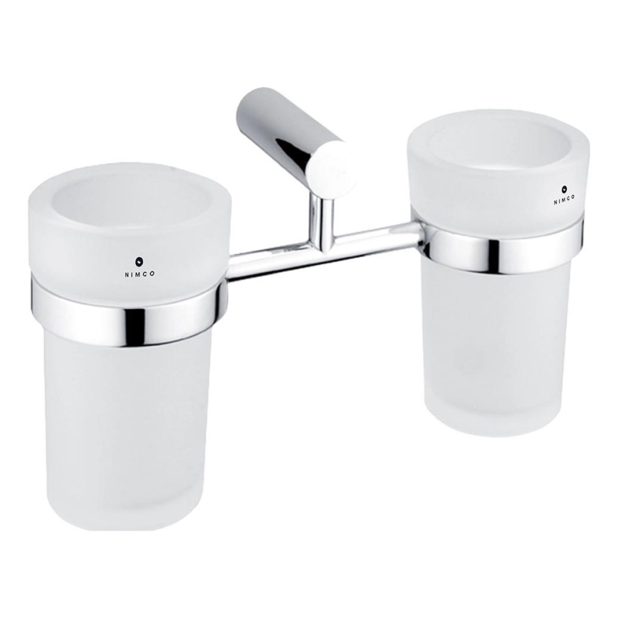 NIMCO BR 11058DW-26 - Sieninis dantų šepetėlio laikiklis BORMO matinė stiklas/blizgus chromas