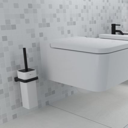 NIMCO MAC 29094K-90 - Sieninis tualeto šepetys MAYA balta/matinė juoda