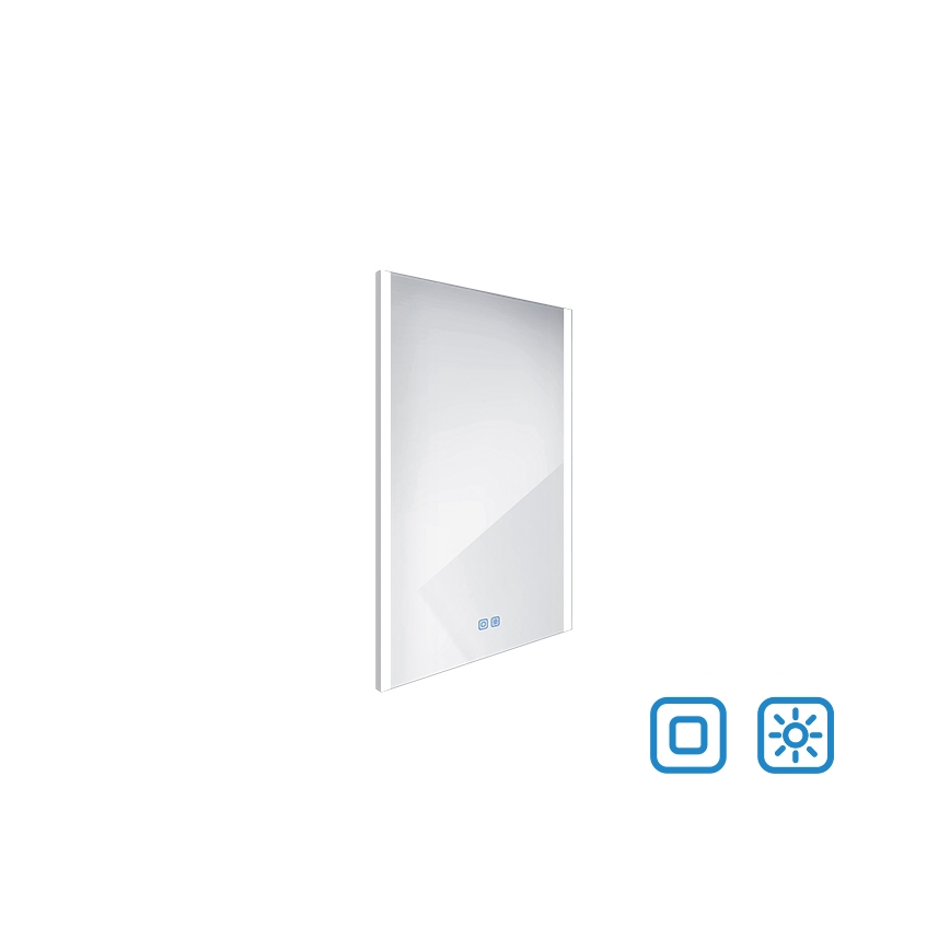 NIMCO ZP 11001VX - LED pritemdomas apšviestas veidrodis voniai LED/21W/230V 3000-6500K 70x50 cm IP44