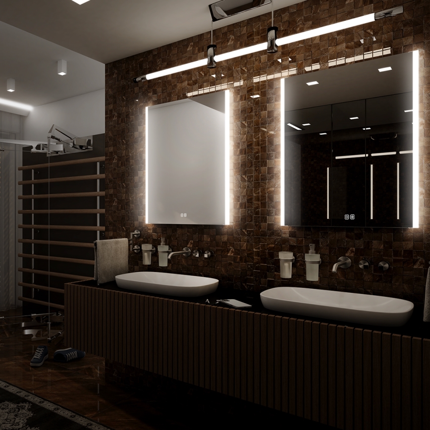 NIMCO ZP 11001VX - LED pritemdomas apšviestas veidrodis voniai LED/21W/230V 3000-6500K 70x50 cm IP44