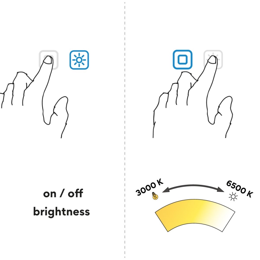 NIMCO ZP 11001VX - LED dimeriuojamas apšviestas vonios veidrodis LED/21W/230V 3000-6500K 70x50 cm IP44