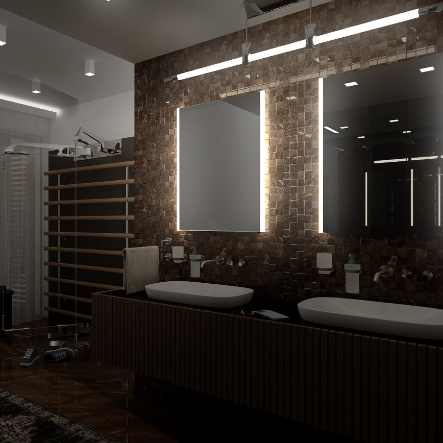 NIMCO ZP 11002 - LED vonios veidrodis su apšvietimu LED/24W/230V 6500K 80x60 cm IP44