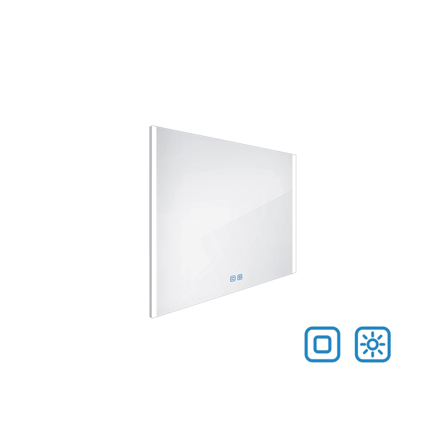 NIMCO ZP 11003V - LED pritemdomas apšviestas veidrodis voniai LED/21W/230V 3000-6500K 70x80 cm IP44