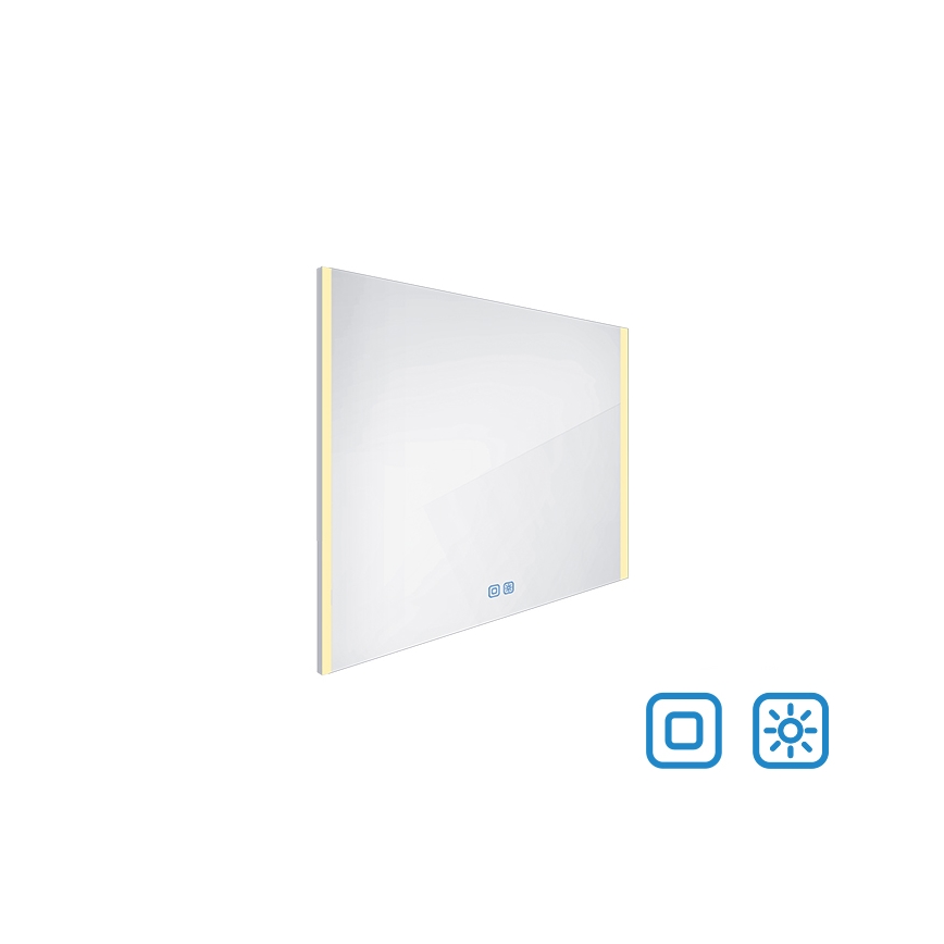 NIMCO ZP 11003VX - LED pritemdomas apšviestas veidrodis voniai LED/21W/230V 3000-6500K 70x80 cm IP44