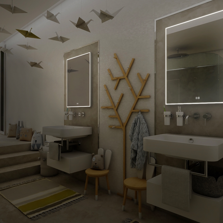 NIMCO ZP 13002VX - LED reguliuojamas vonios veidrodis su foniniu apšvietimu LED/41W/230V 3000-6500K 80x60 cm IP44