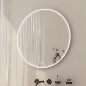 NIMCO ZP 26000RVX - LED reguliuojamo ryškumo vonios veidrodis su apšvietimu LED/26W/230V 3000-6500K skersmuo 60 cm IP44