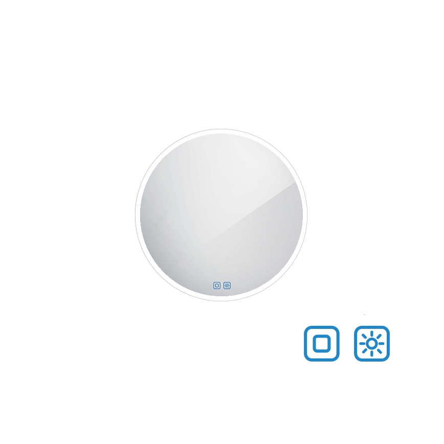 NIMCO ZP 26000RVX - LED reguliuojamo ryškumo vonios veidrodis su apšvietimu LED/26W/230V 3000-6500K skersmuo 60 cm IP44