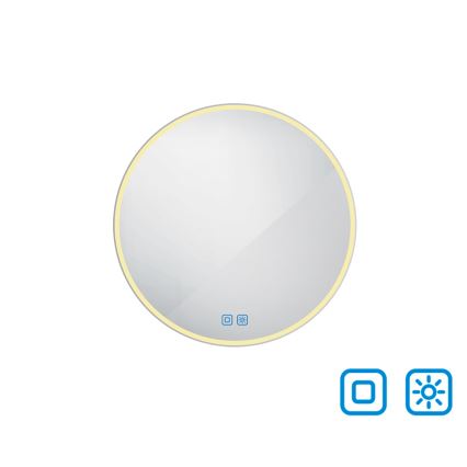 NIMCO ZP 26000RVX - LED reguliuojamo ryškumo vonios veidrodis su apšvietimu LED/26W/230V 3000-6500K skersmuo 60 cm IP44