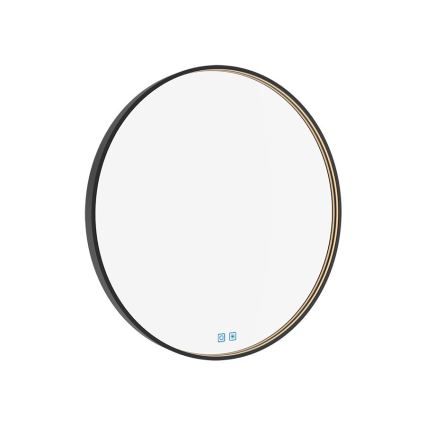 NIMCO ZPC 31000RVX-90 - LED pritemdomas apšviestas veidrodis voniai LED/20W/230V 3000-6500K diametras 60 cm matinė juoda IP44