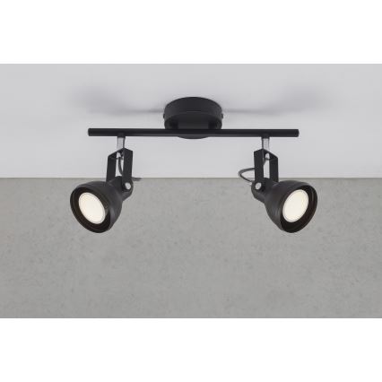Nordlux - Akcentinis apšvietimas ASLAK 2xGU10/35W/230V juoda