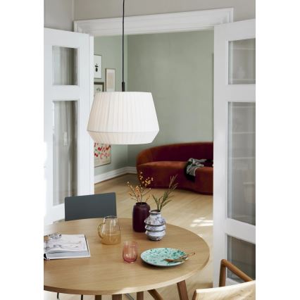 Nordlux - DICTE pakabinamas šviestuvas ant laido 1xE27/60W/230V Ø40 cm baltas