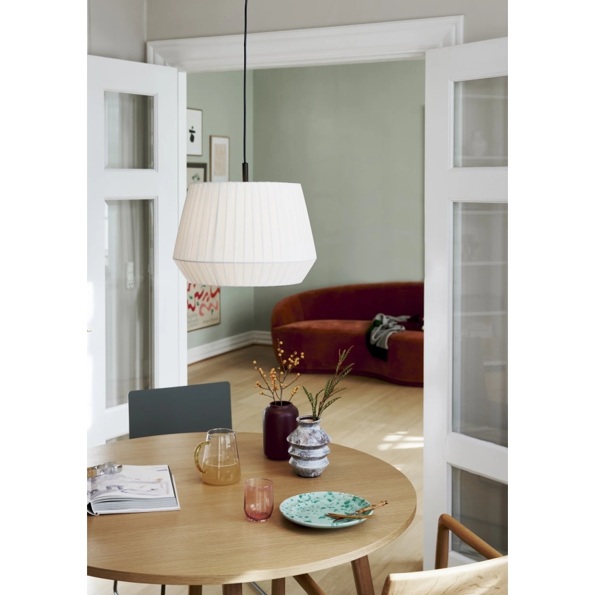 Nordlux - DICTE pakabinamas šviestuvas ant laido 1xE27/60W/230V Ø40 cm baltas