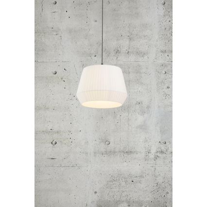 Nordlux - DICTE pakabinamas šviestuvas ant laido 1xE27/60W/230V Ø40 cm baltas