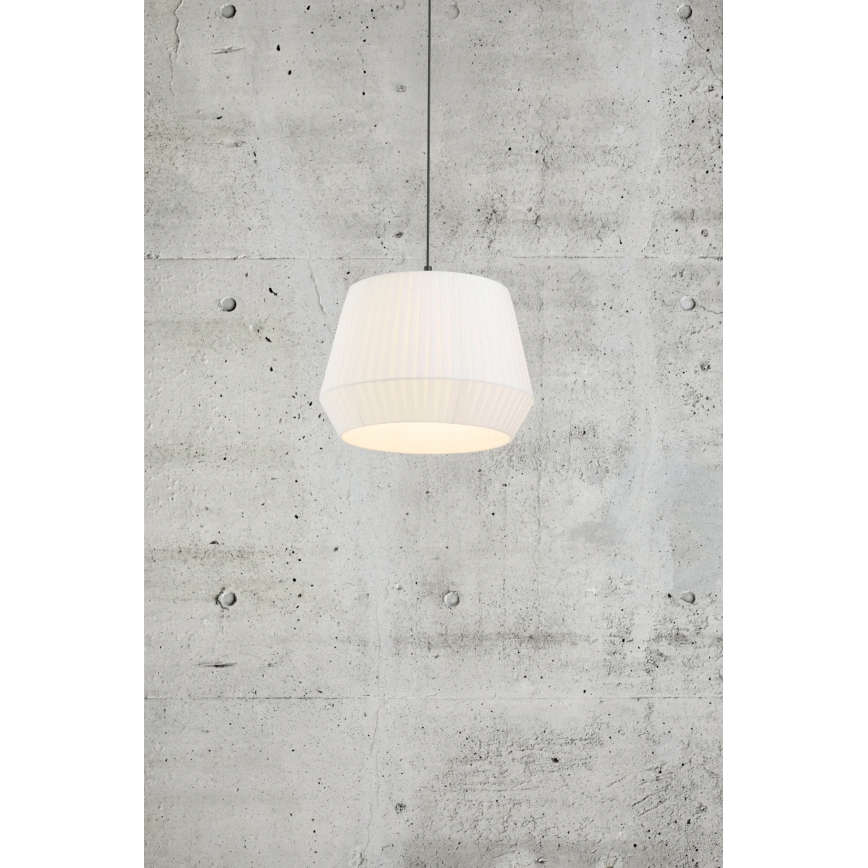 Nordlux - DICTE pakabinamas šviestuvas ant laido 1xE27/60W/230V Ø40 cm baltas