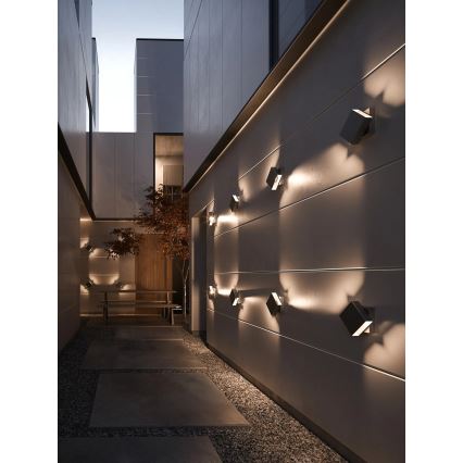 Nordlux - LED reguliuojamo ryškumo lauko sieninis šviestuvas TURN LED/13,8W/230V IP54 juoda