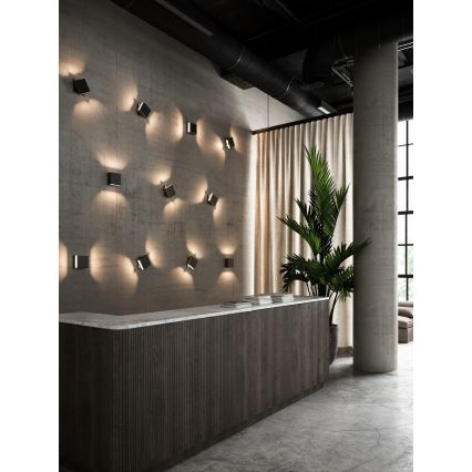 Nordlux - LED reguliuojamo ryškumo lauko sieninis šviestuvas TURN LED/13,8W/230V IP54 juoda