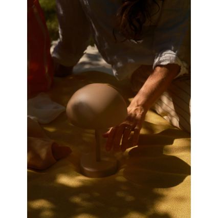 Nordlux - LED reguliuojama įkraunama lauko stalo lempa ELLEN LED/2,8W/3,7V 2200 mAh IP44 ruda