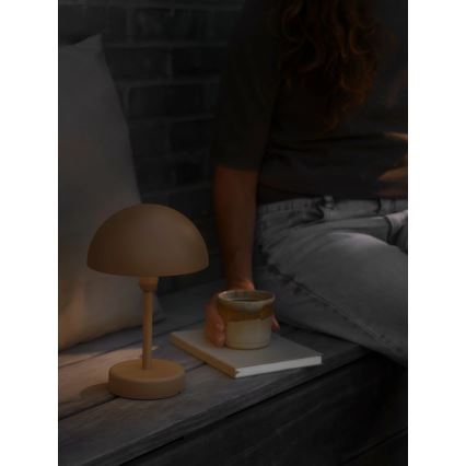 Nordlux - LED reguliuojama įkraunama lauko stalo lempa ELLEN LED/2,8W/3,7V 2200 mAh IP44 ruda