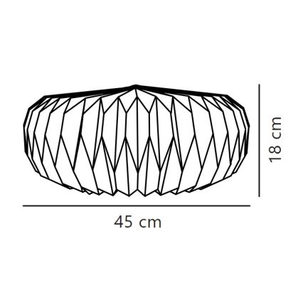Nordlux - Šviestuvo gaubtas sietynui BELLOY E27 diametras 45 cm