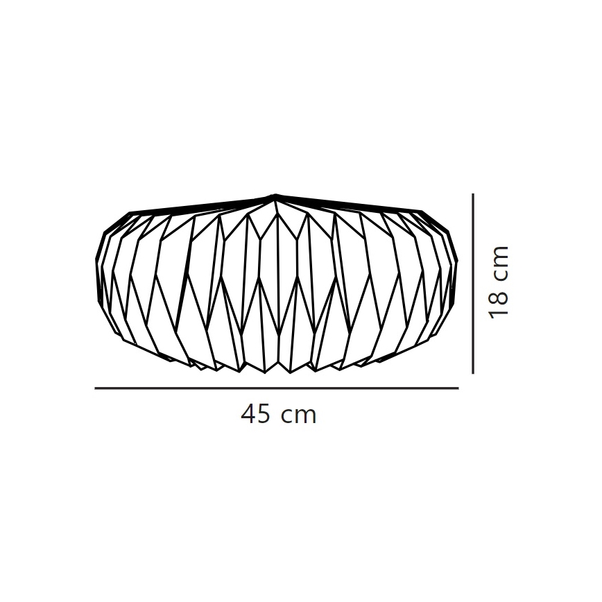 Nordlux - Šviestuvo gaubtas sietynui BELLOY E27 diametras 45 cm