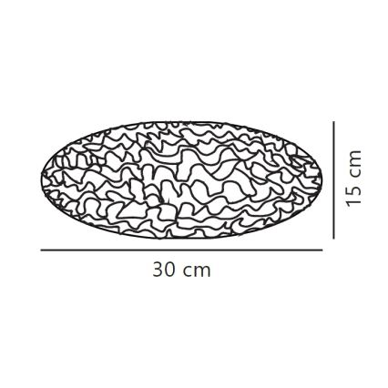 Nordlux - Šviestuvo gaubtas sietynui VILLO E27 diametras 30 cm balta