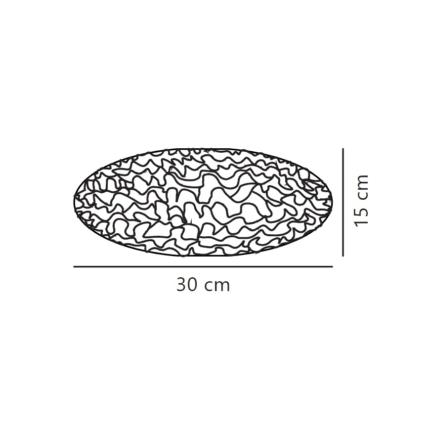 Nordlux - Šviestuvo gaubtas sietynui VILLO E27 diametras 30 cm balta