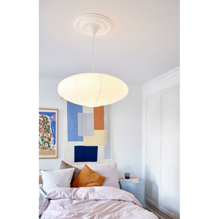 Nordlux - Šviestuvo gaubtas sietynui VILLO E27 diametras 60 cm balta
