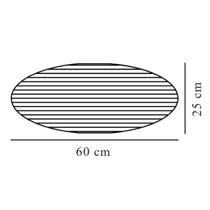 Nordlux - Šviestuvo gaubtas sietynui VILLO E27 diametras 60 cm mėlyna