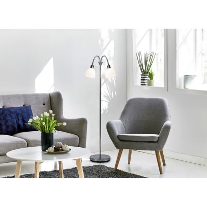 Nordlux - grindinė lempa RAY 2xE14/25W/230V blizgus chromas