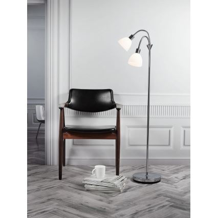 Nordlux - grindinė lempa RAY 2xE14/25W/230V blizgus chromas