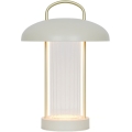 Nordlux - įkraunamas, šviesumą reguliuojantis jutiklinis stalinis LED šviestuvas MIRANO LED/3W/3,7V, smėlio spalvos