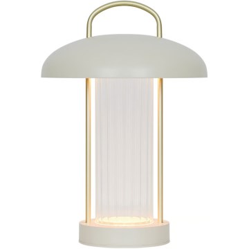 Nordlux - įkraunamas, šviesumą reguliuojantis jutiklinis stalinis LED šviestuvas MIRANO LED/3W/3,7V, smėlio spalvos