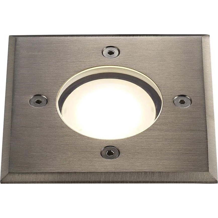 Nordlux - Lauko įvažiavimo šviestuvas PATO 1xGU10/35W/230V IP65 matinis chromas kampinis