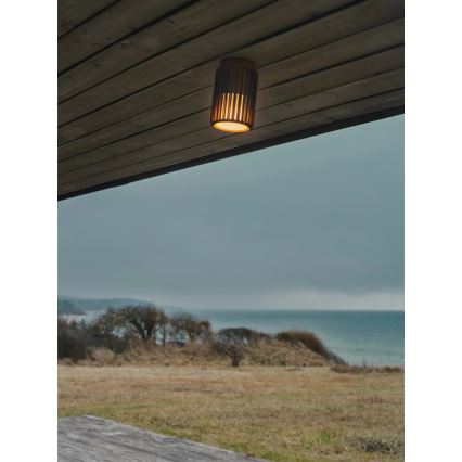 Nordlux - Lauko lubinis šviestuvas ALUDRA 1xE27/15W/230V ruda