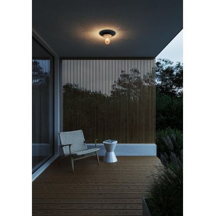 Nordlux - Lauko lubinis šviestuvas JANUKA 1xE27/60W/230V IP54 juoda