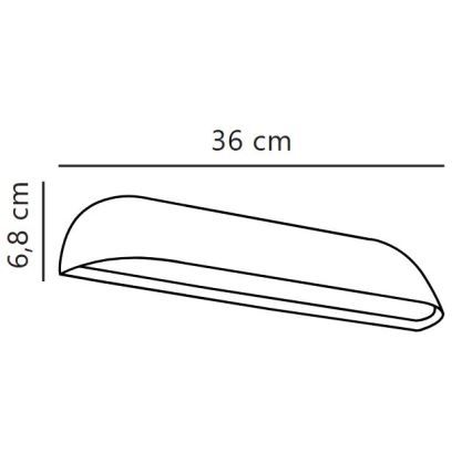 Nordlux - Lauko sieninis LED šviestuvas FRONT LED/11W/230V IP44
