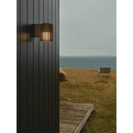 Nordlux - Lauko sieninis šviestuvas ALUDRA 1xE27/15W/230V ruda
