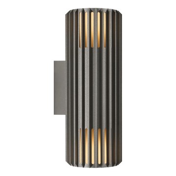 Nordlux - Lauko sieninis šviestuvas ALUDRA 2xE27/15W/230V IP54 antracitas