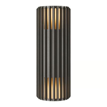 Nordlux - Lauko sieninis šviestuvas ALUDRA 2xE27/15W/230V IP54 antracitas