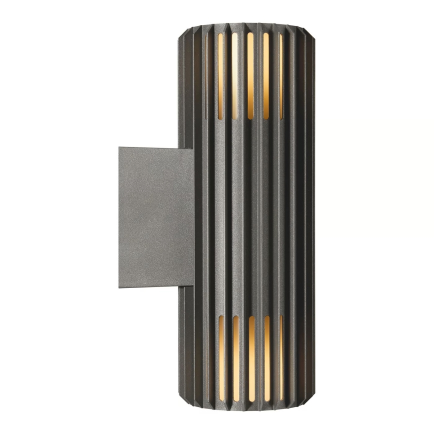 Nordlux - Lauko sieninis šviestuvas ALUDRA 2xE27/15W/230V IP54 antracitas