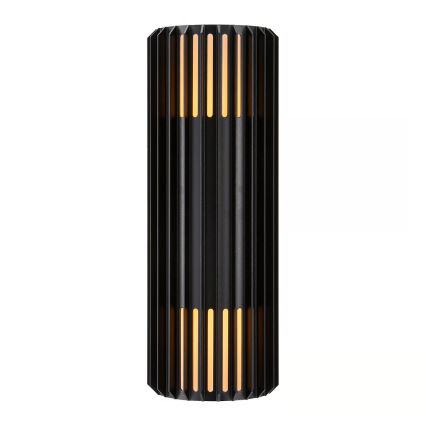 Nordlux - Lauko sieninis šviestuvas ALUDRA 2xE27/15W/230V IP54 juoda